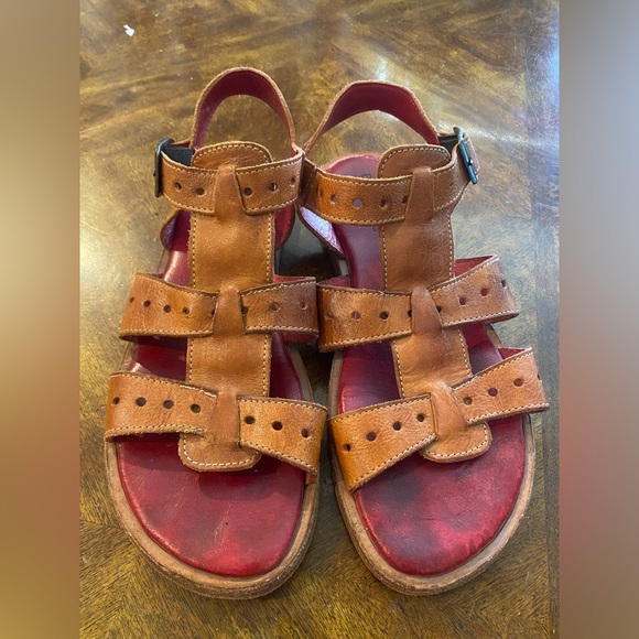 Bed Stu Shoes - Bed Stu Womens Pecan Rustic Leather Sue Gladiator Sandal